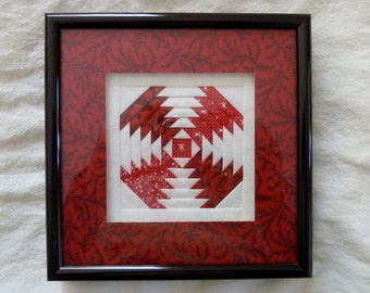 Framed miniature pineapple block