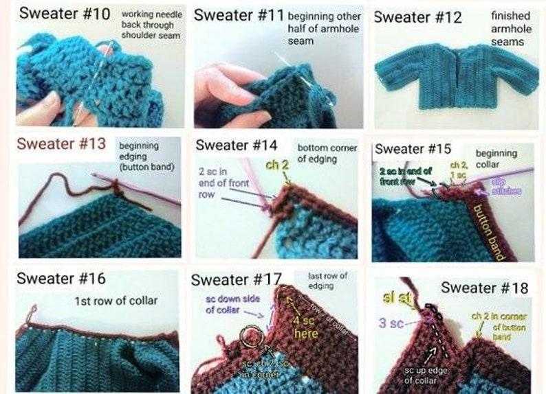 Baby boy crochet sweater hat and booties pattern toddler crochet pattern. Sizes 9-24 months Infant Crochet pattern
