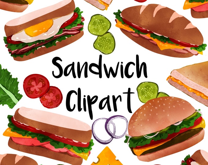 Build A Burger Clipart Set zip-a-dee-doo-dah Designs - Etsy