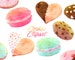 Watercolor Cute Cookies Clipart, Instant download, Cookie clip art, sweets clipart, Watercolor clipart, macaroon, chocolate chip, sprinkles 