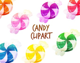 Candy Clipart, Candy Clip art, Sweets Clipart, for personal and commercial use, scrapbooking, instant download, planner stickers