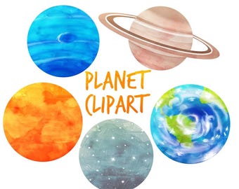 space clipart, Planets Clipart, Solar Syatem clipart, outer space clipart for personal and commercial use, scrapbooking, planner stickers