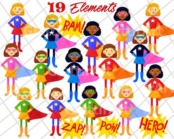 36 Kids Superhero Clipart Superheroes Kids Clipart 