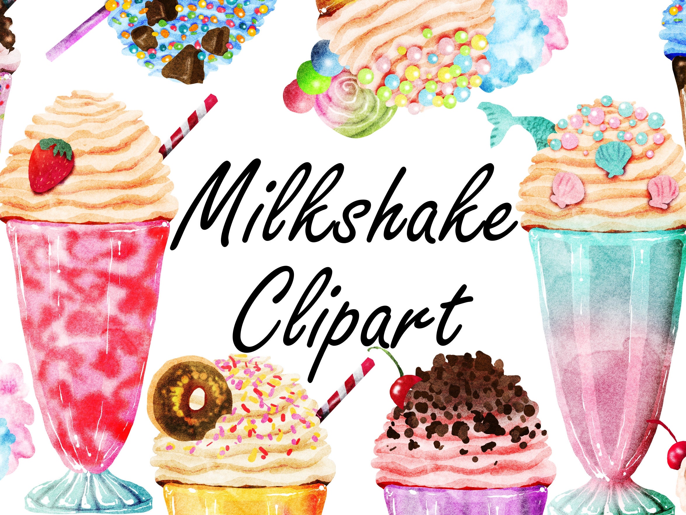 Chocolate Milkshake Clipart