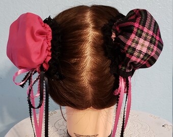 Custom White Satin Bun Covers Etsy
