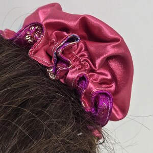Reversible Vintage Asian Style Embroidered Satin Odango Bun Covers ...