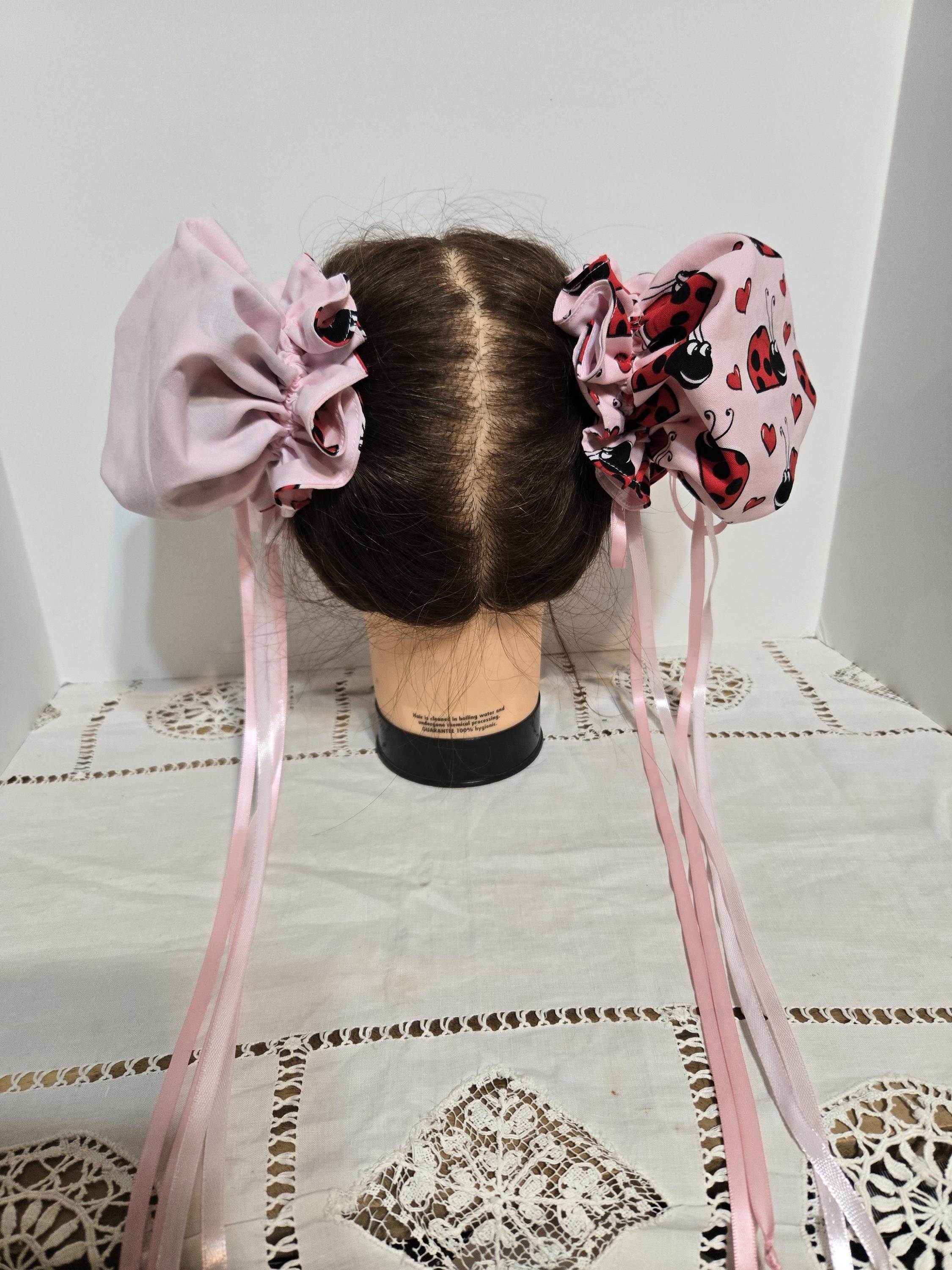 Reversible Custom Ladybug Odango Bun Covers New Zealand