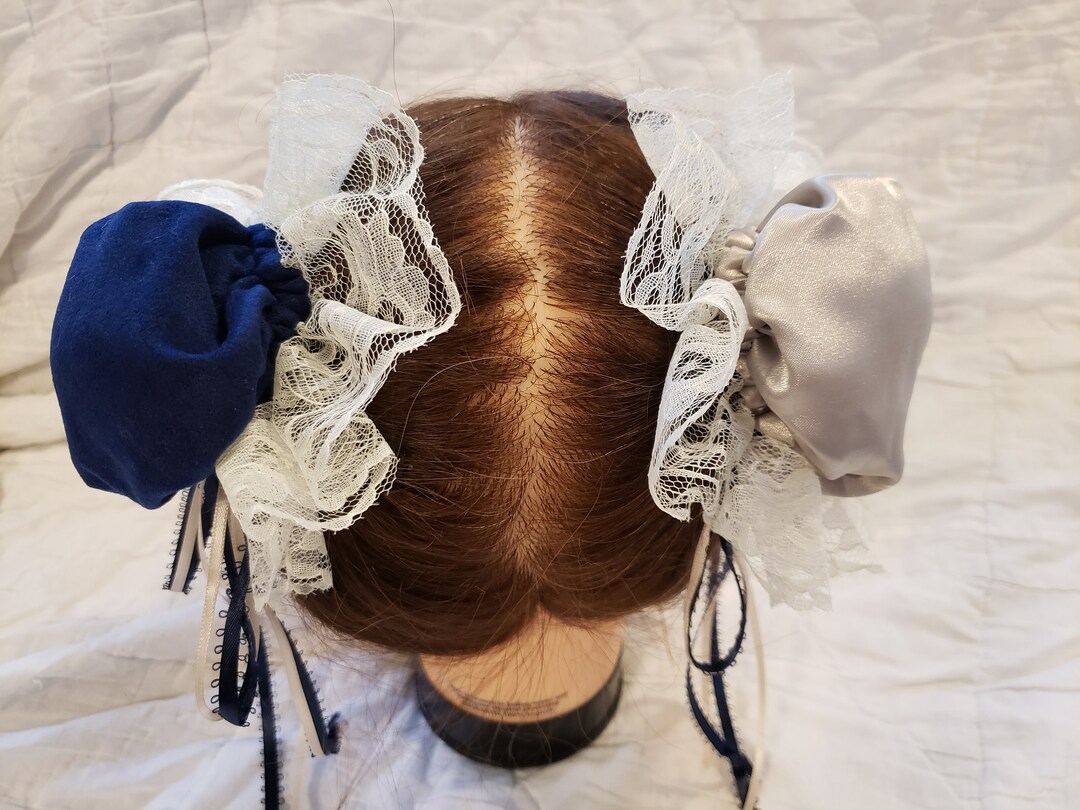 Reversible Velvet and Satin Bun Covers Etsy