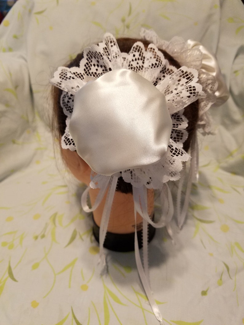 Custom White Satin Bun Covers Etsy