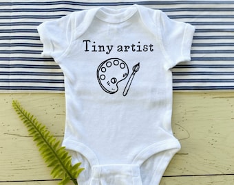 Artist Baby ONESIES® Bodysuit, Artist Baby Gift, Artsy Pregnancy Announcement