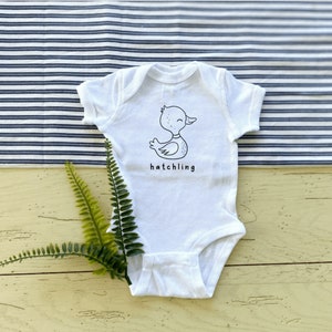 Baby Duck ONESIES® Bodysuit, Hatchling, Animal Baby Shower, Simple Going Home Outfit, Minimalist, Pregnancy Announcement, Gender Neutral