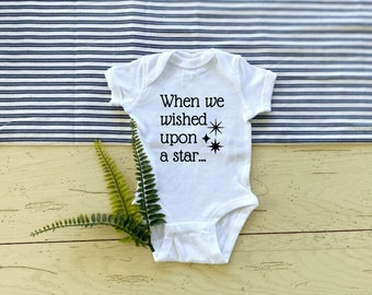 When you Wish Upon a Star, Pregnancy Announcement ONESIES® Bodysuit, Magic Theme Park