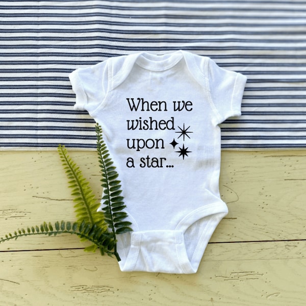When you Wish Upon a Star, Pregnancy Announcement ONESIES® Bodysuit, Magic Theme Park