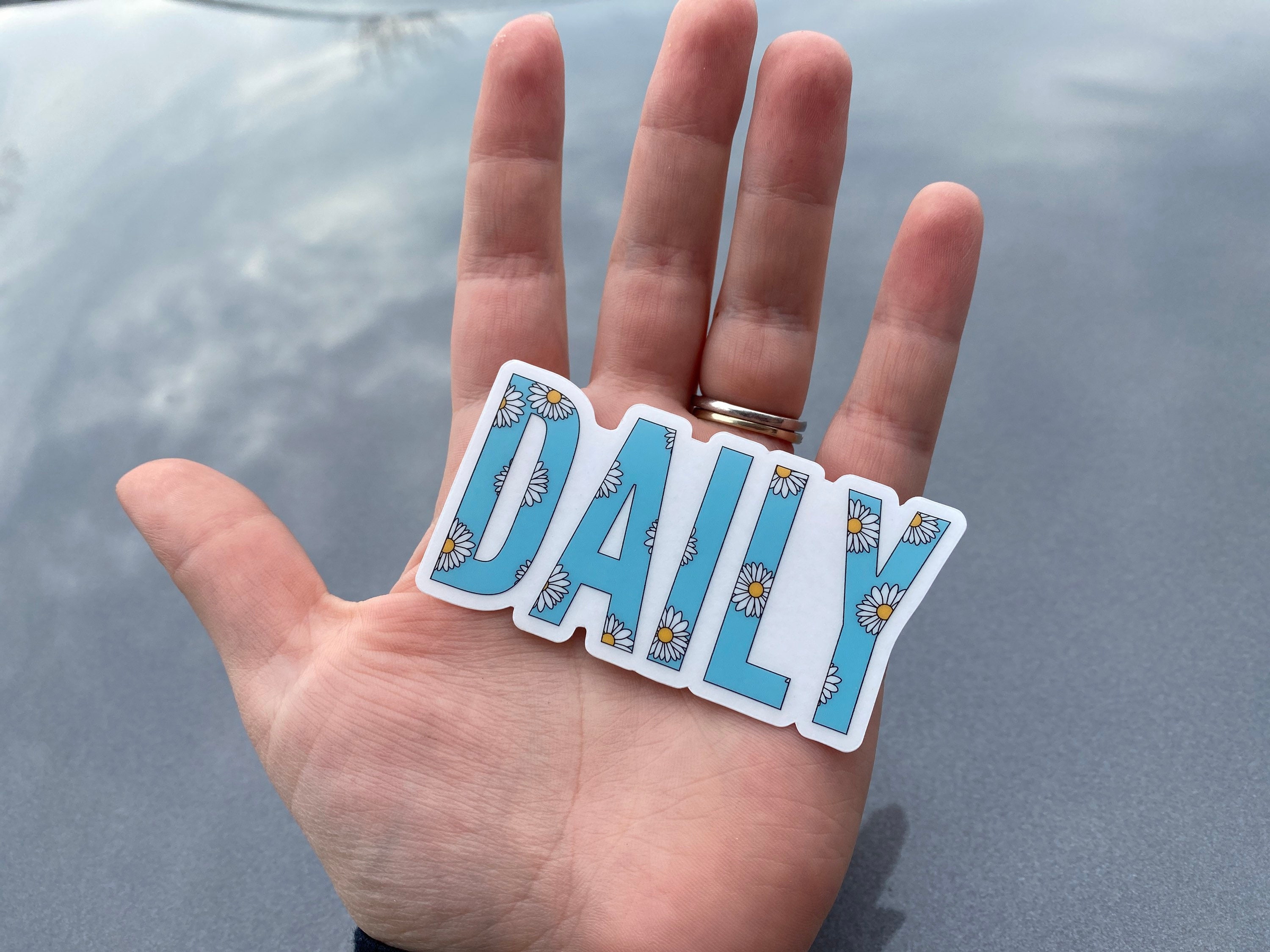 Daily Driver Vinyl Clear Sticker, Lady Diven, Car Girl Stickers, JDM ...