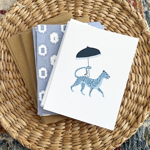 Chinoiserie-wenskaartenset, Delfts blauw papier, eenvoudige kaarten, voordeelpakket kaarten