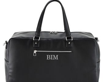 Premium Embroidered Initials Mens Holdall Bag - Personalised With Embroidered Initials - Embroidered Travel Bag