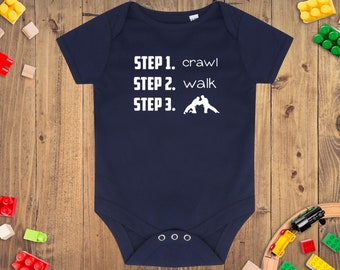 Baby Girls Long Sleeve Jumpsuit Jiu Jitsu Silhouette Baby Clothes