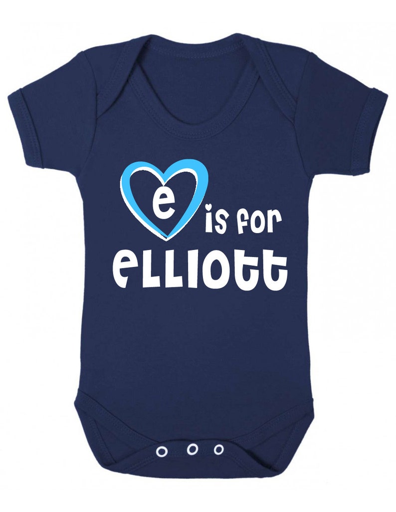 E is for Elliott Baby Vest Gift for Baby Elliott Elliott Baby Shower Gift