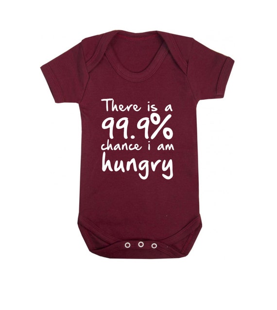 Funny Girls /& Boys Kids T-Shirt There`s a 99.9/% Chance I`m Hungry