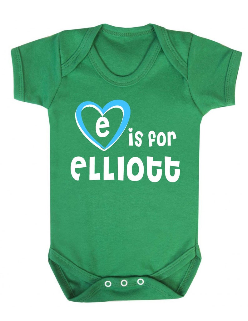 E is for Elliott Baby Vest Gift for Baby Elliott Elliott Baby Shower Gift