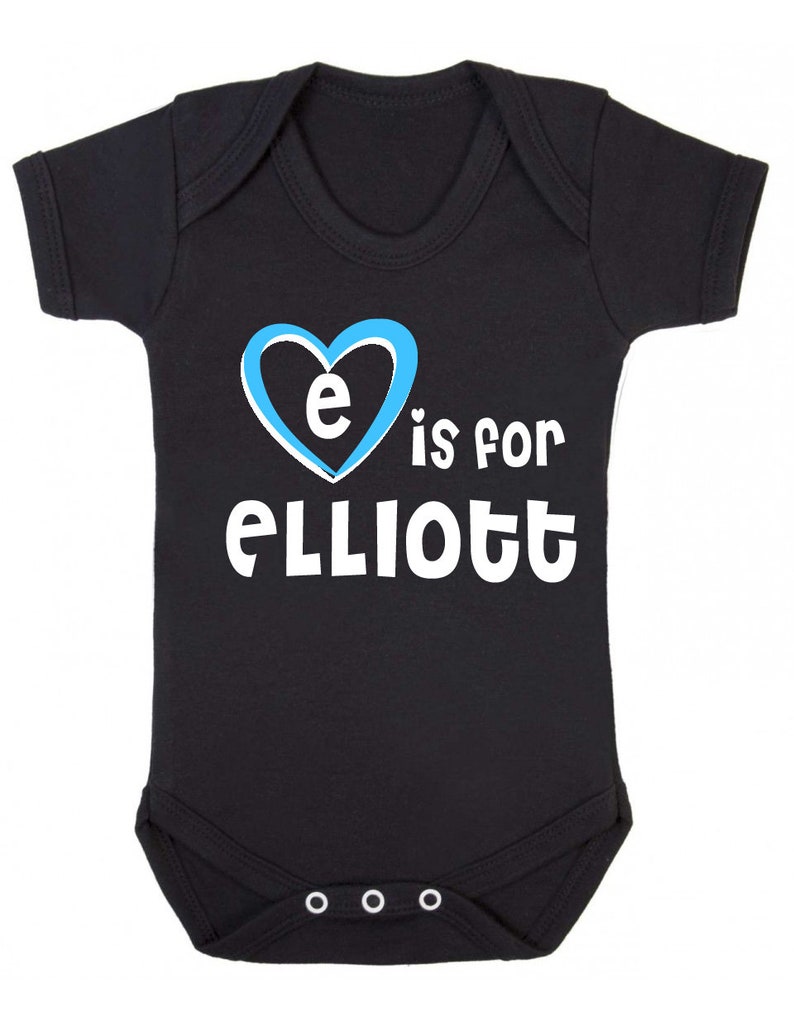 E is for Elliott Baby Vest Gift for Baby Elliott Elliott Baby Shower Gift