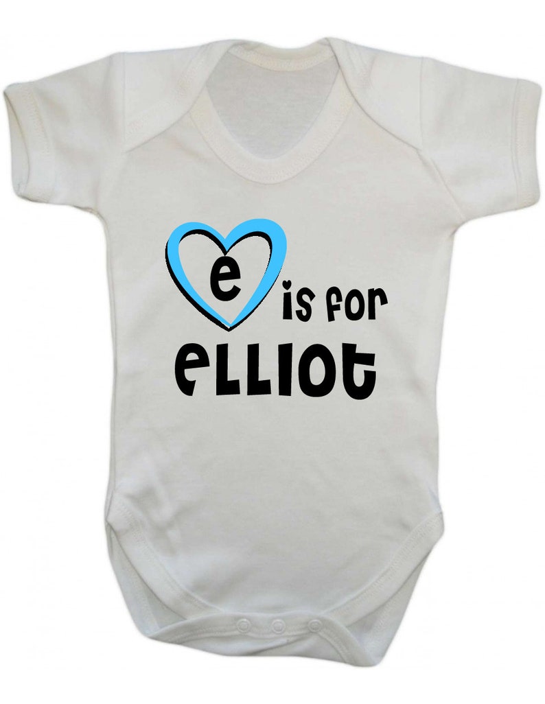 E is for Elliott Baby Vest Gift for Baby Elliott Elliott Baby Shower Gift