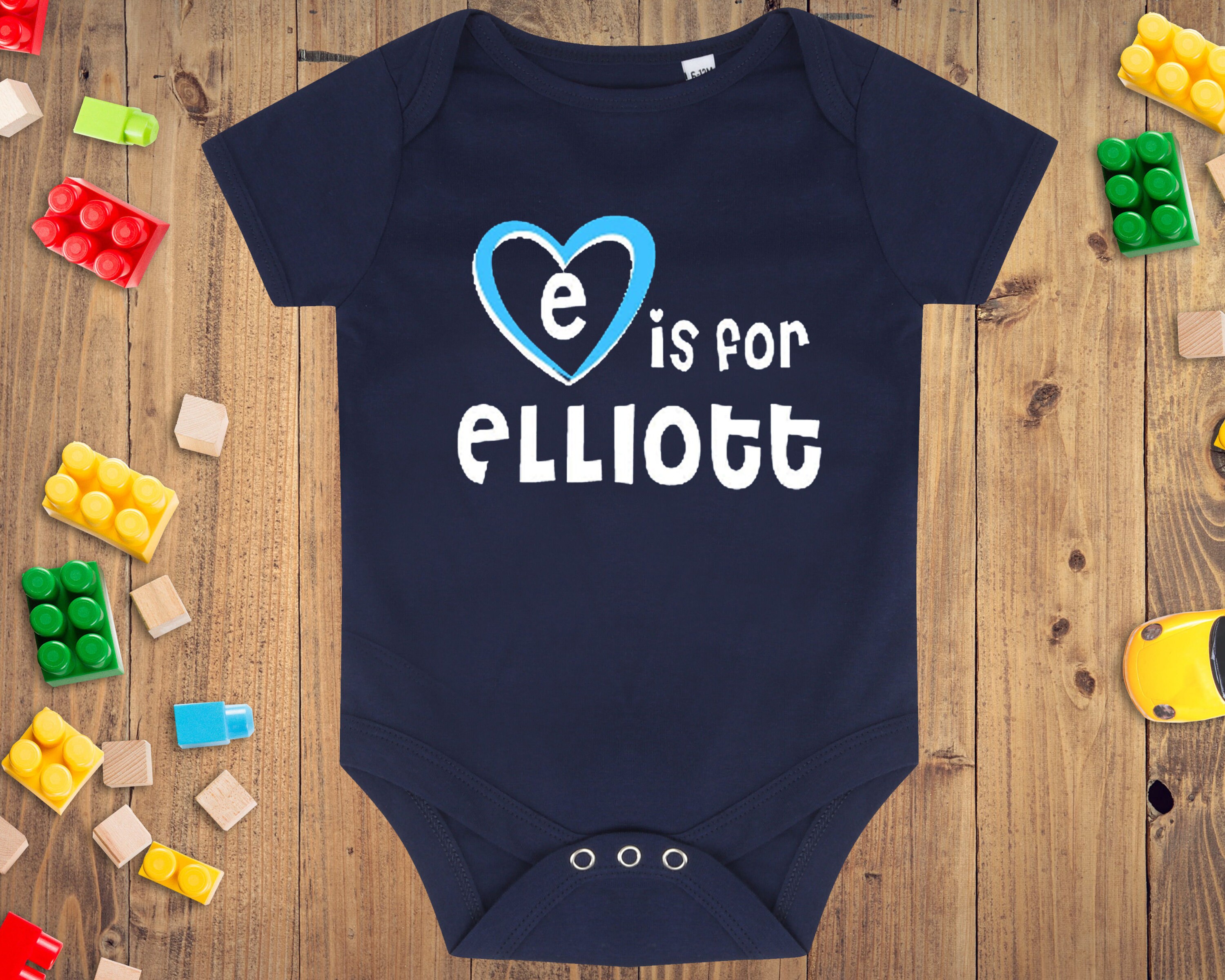 E is for Elliott Baby Vest Gift for Baby Elliott Elliott Etsy