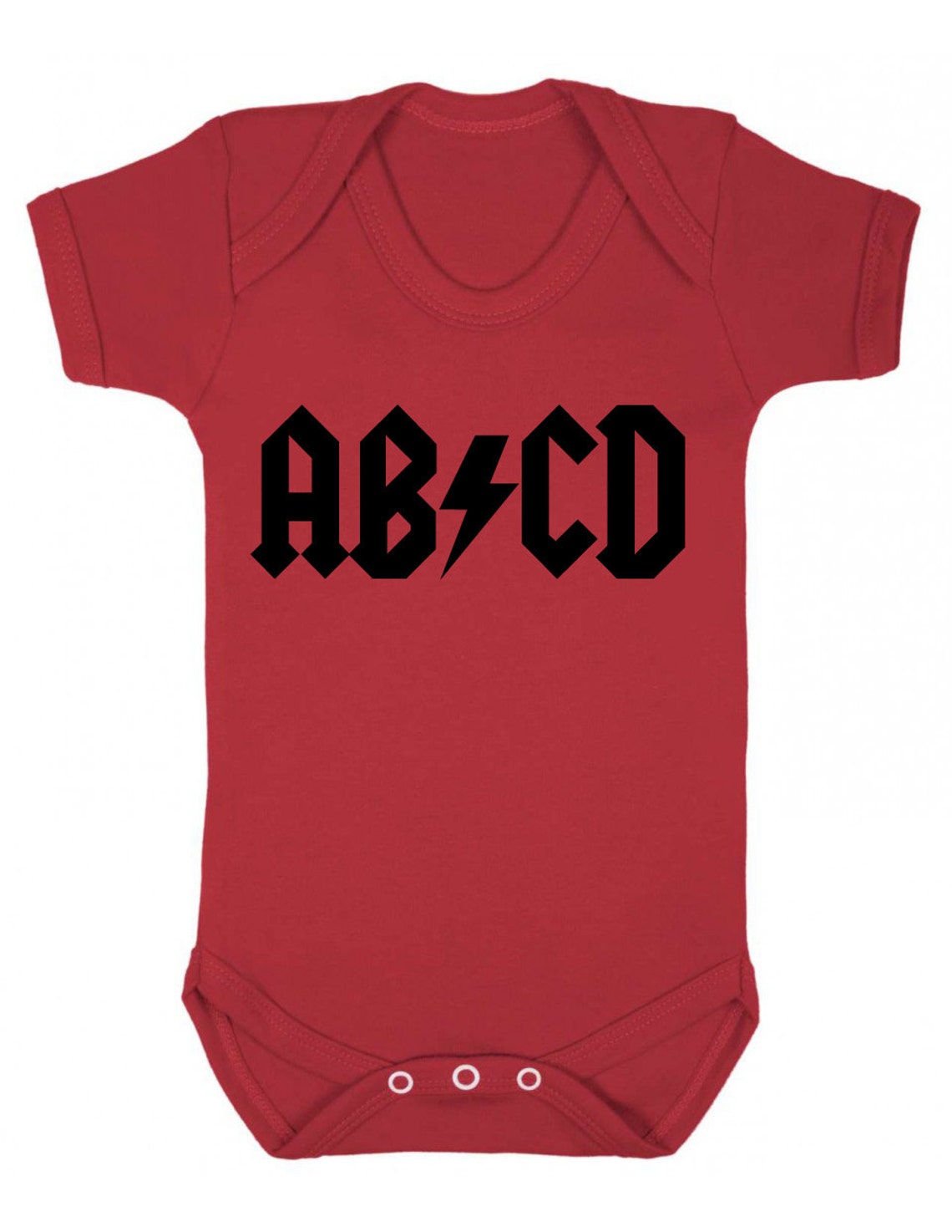 ABCD Rock and Roll Baby Grow / Bodysuit Etsy UK
