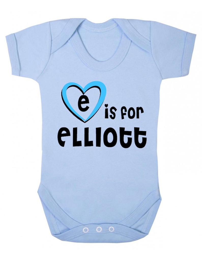 E is for Elliott Baby Vest Gift for Baby Elliott Elliott Baby Shower Gift