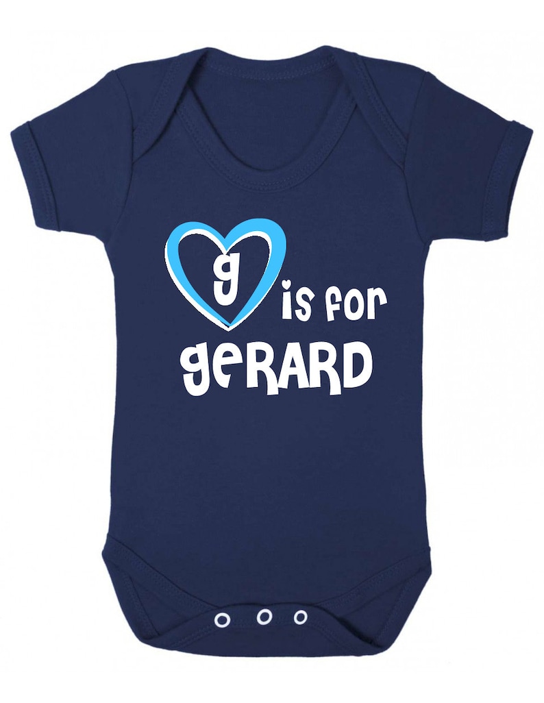 G is for Gerard Baby Vest Gerard Baby Shower Gift Gift for Baby Gerard