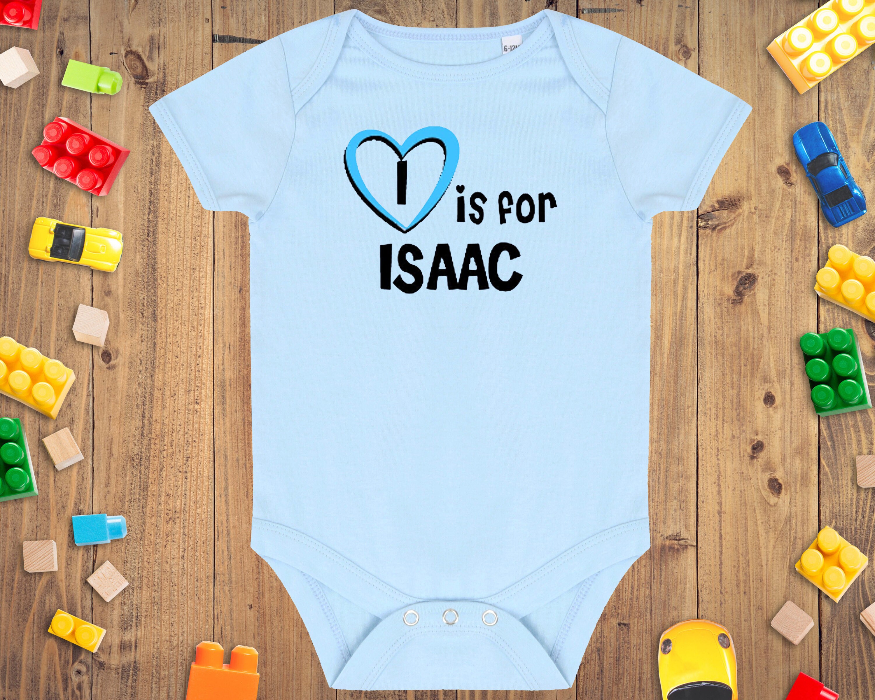 I is for Isaac Baby Vest Gift for Baby Isaac Isaac Baby Etsy