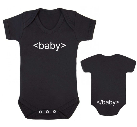 Html Baby Baby Geek Baby Vest Nerd Developer Etsy