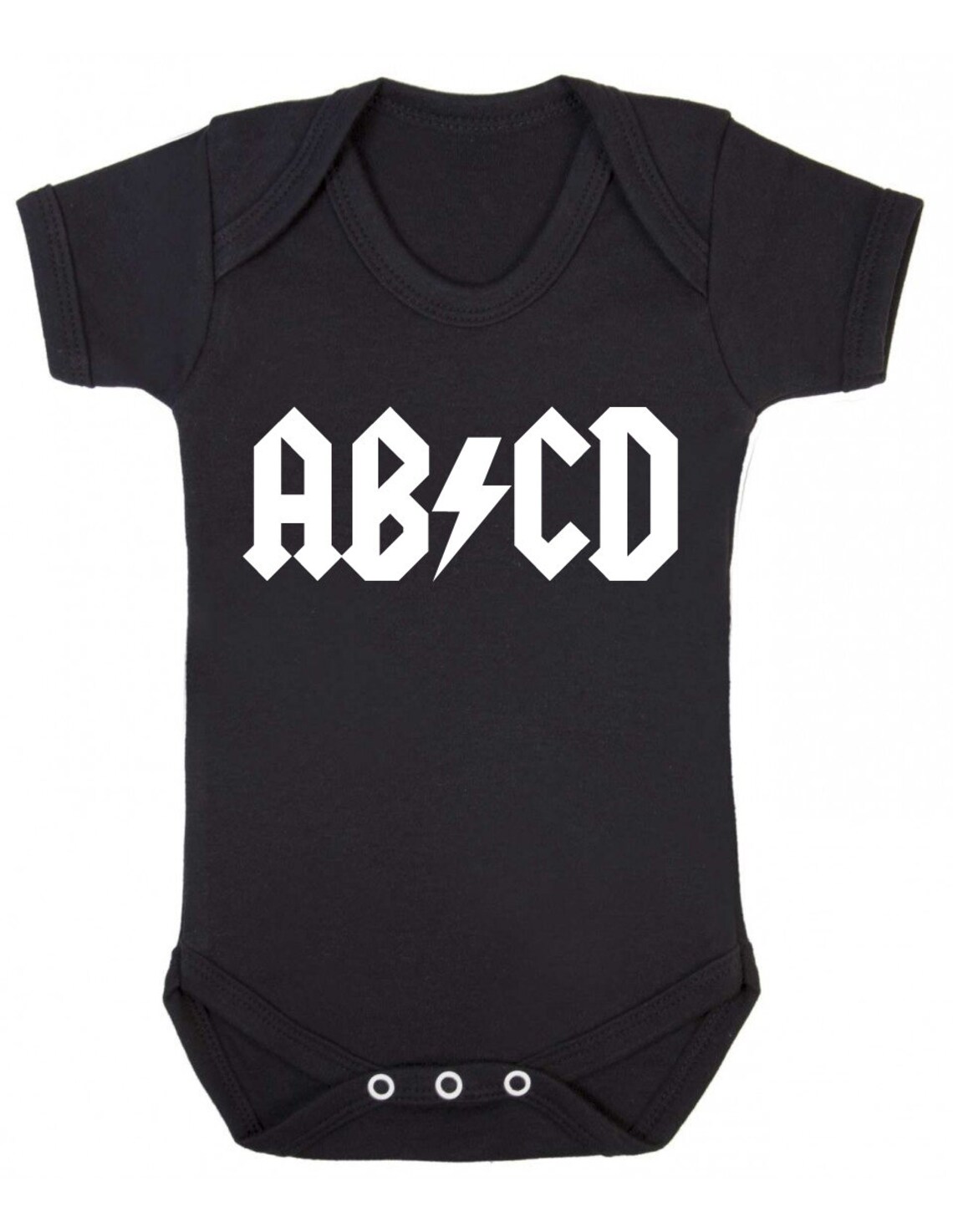 ABCD Rock and Roll Baby Grow / Bodysuit Etsy UK