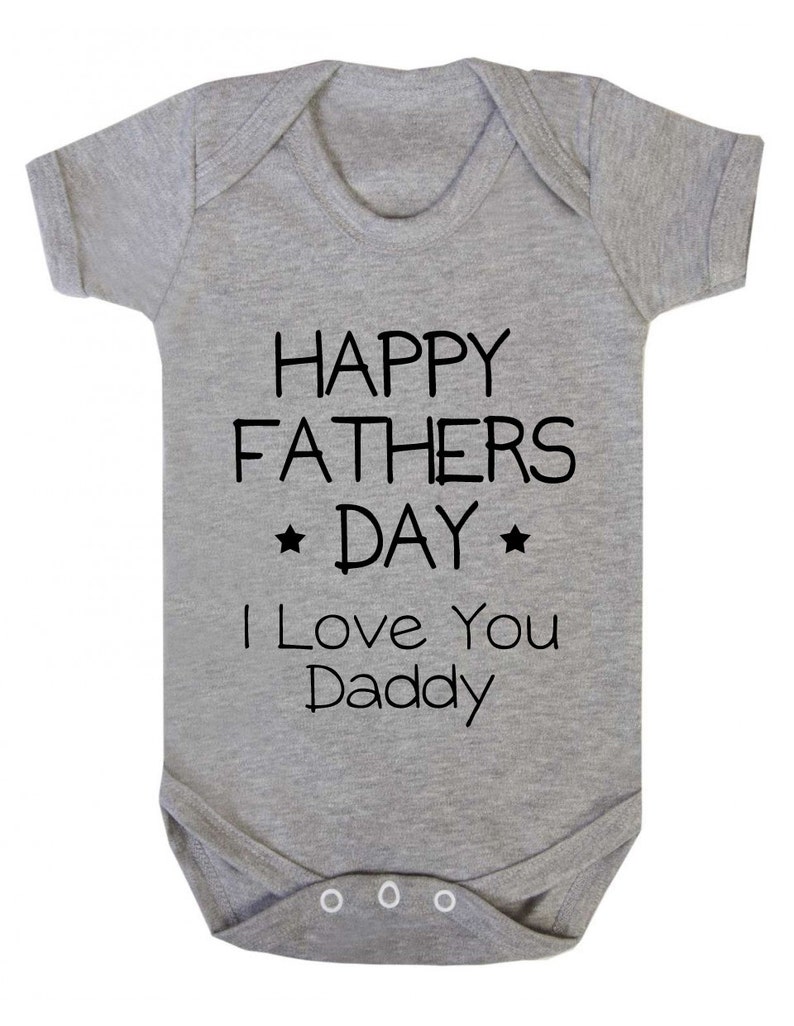 Happy Fathers Day I Love You Daddy Baby Grow / Baby Etsy UK
