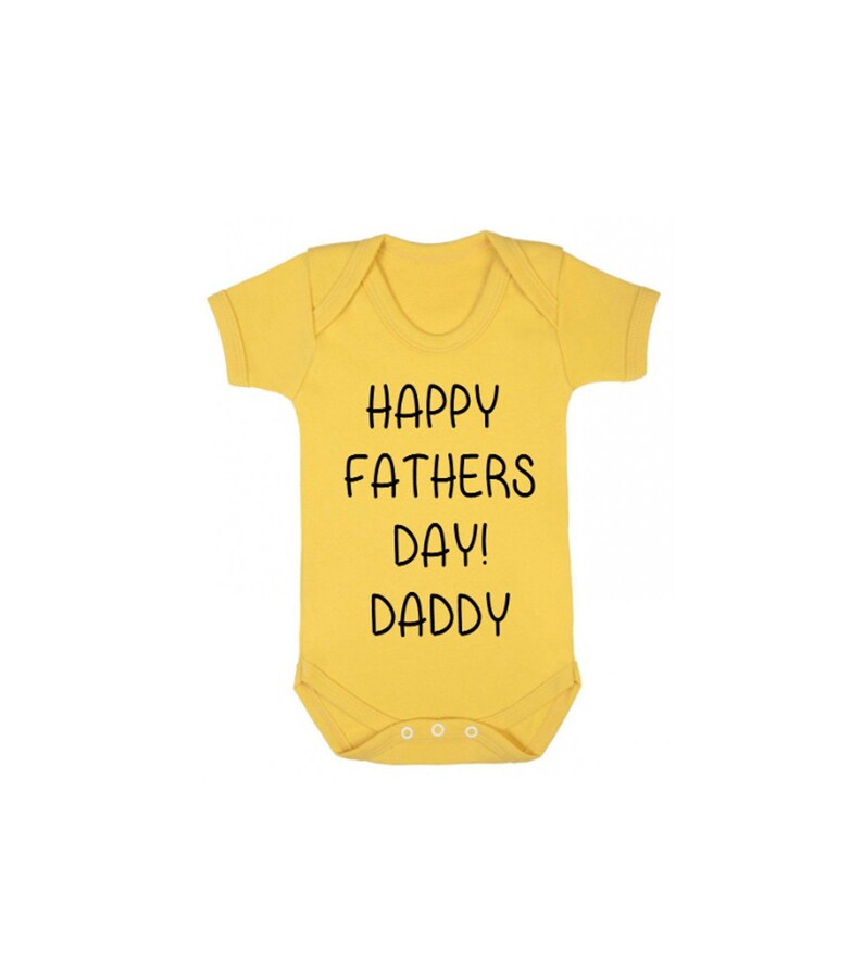 Happy Fathers Day Daddy! Baby Grow Baby Bodysuit