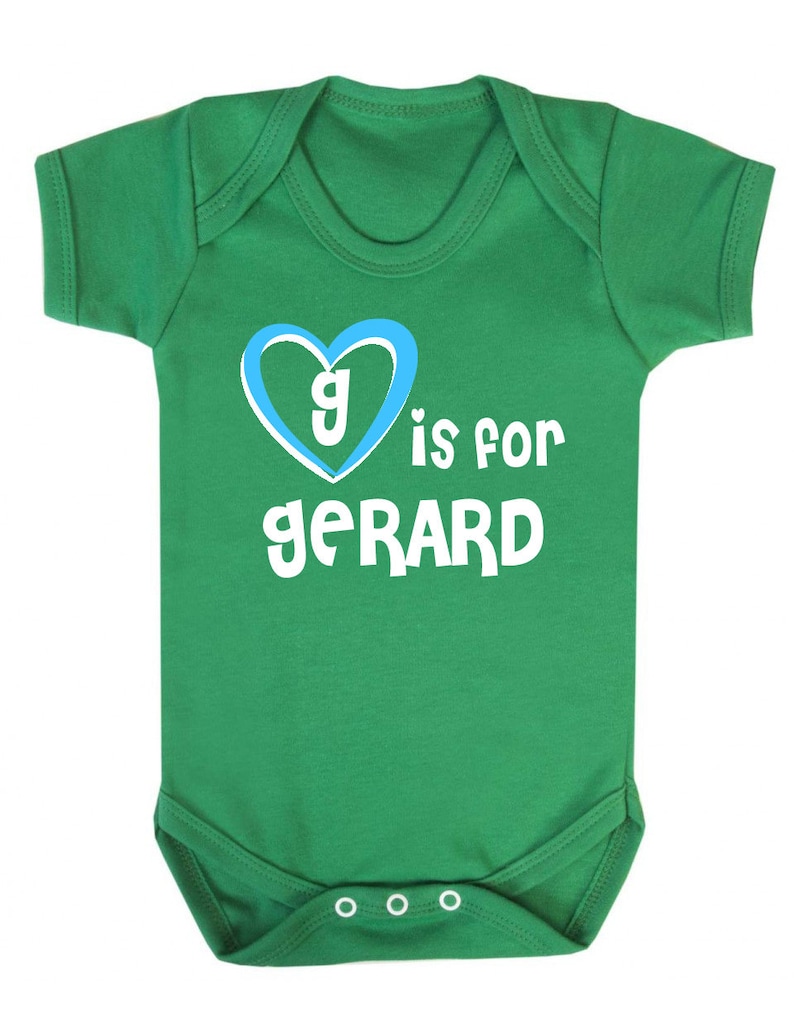 G is for Gerard Baby Vest Gerard Baby Shower Gift Gift for Baby Gerard