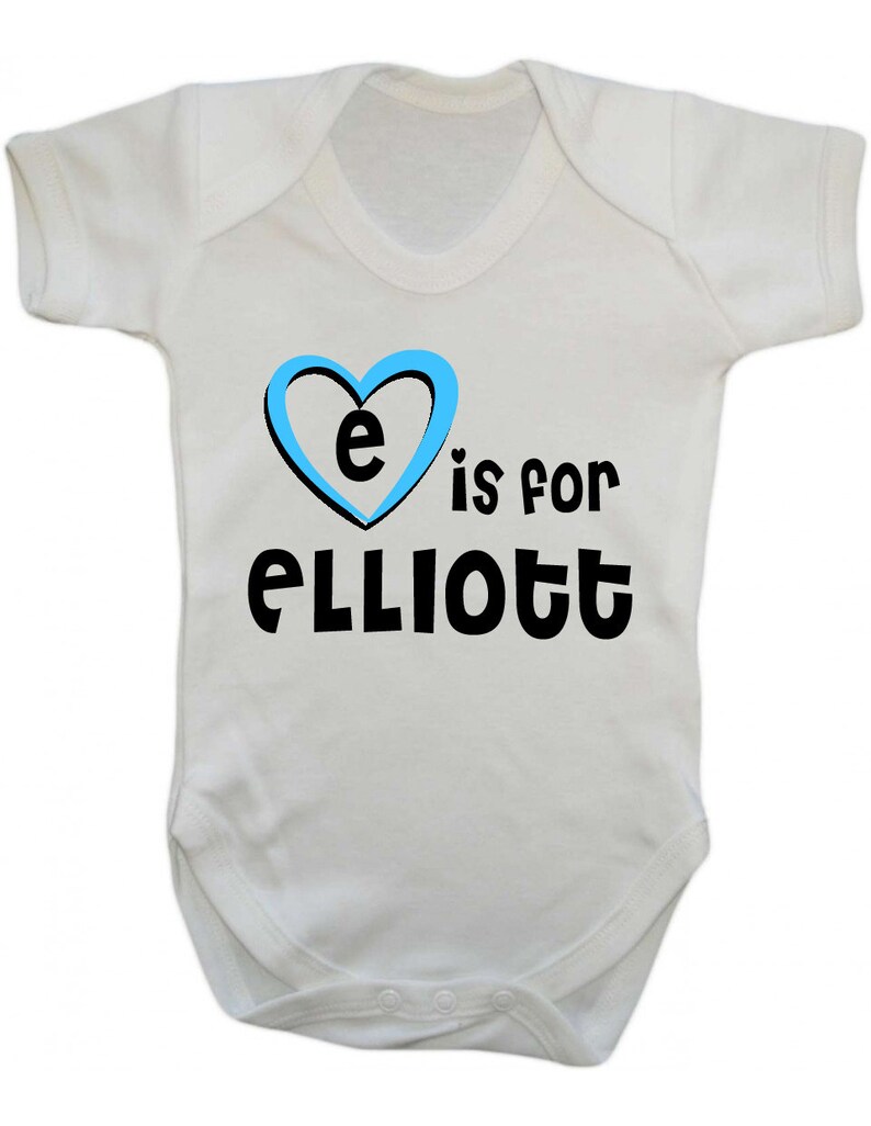 E is for Elliott Baby Vest Gift for Baby Elliott Elliott Baby Shower Gift