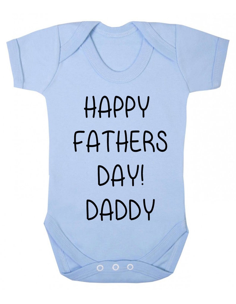 Happy Fathers Day Daddy! Baby Grow Baby Bodysuit