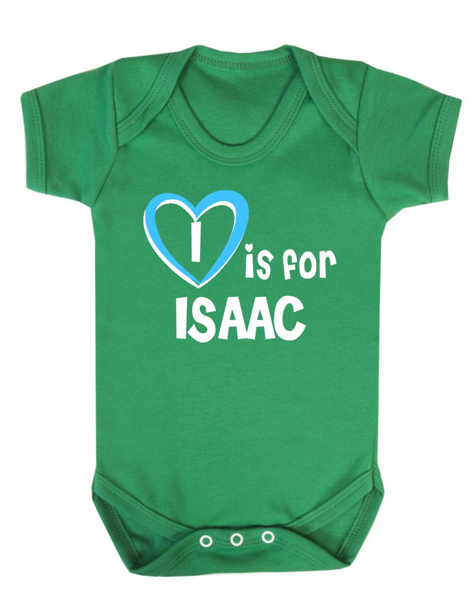 I is for Isaac Baby Vest Gift for Baby Isaac Isaac Baby Etsy