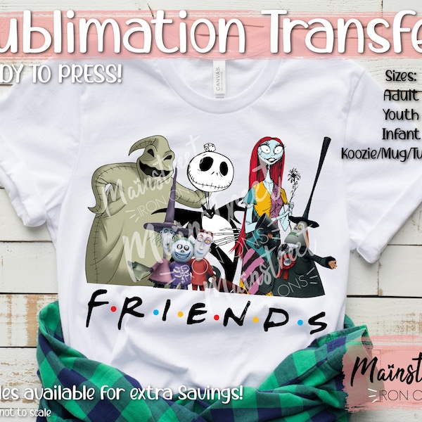 Nightmare Friends Sublimation Print - Ready to Transfer