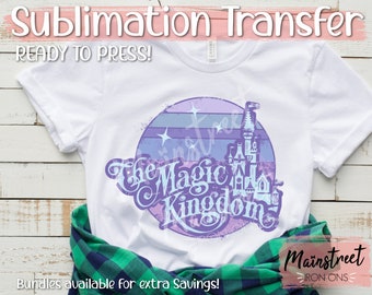 Magic Kingdom Castle  Sublimation Print - Ready to Press! Shipped Sublimation