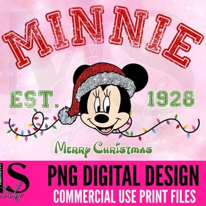Mouse College Retro Vintage Christmas Mouse Sublimation PNG File - Instant Download