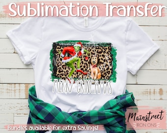 Christmas Grumpy Sublimation Print - Ready to Press