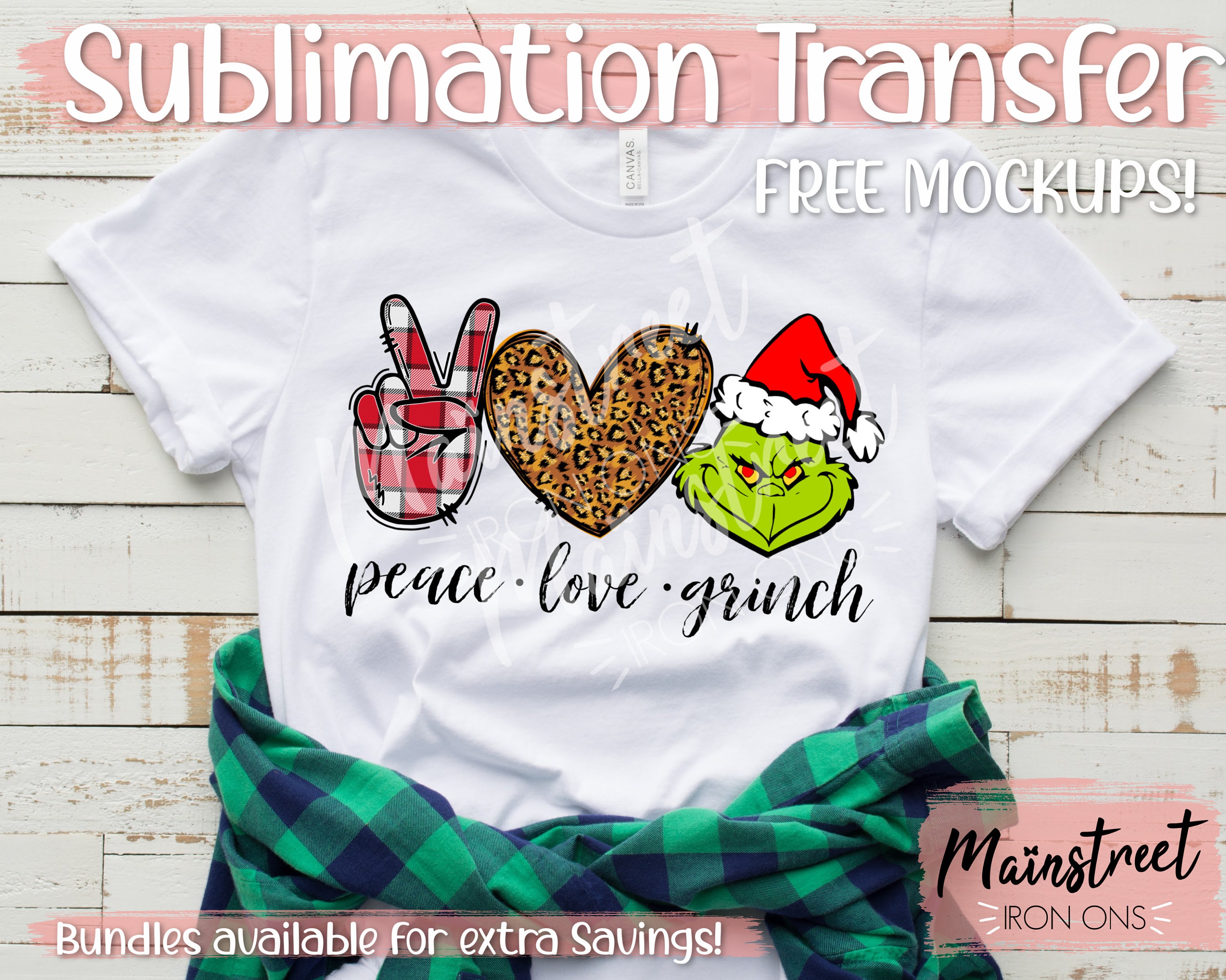 Peace Love Camp Sublimation Print Ready to Transfer