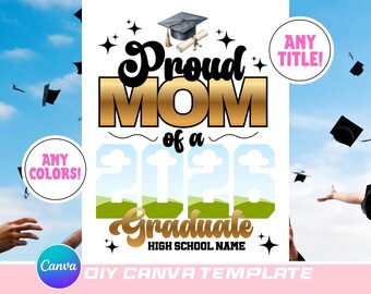 Family Graduation 2026 Canva Template: Editable Design File