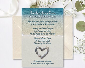 Petoskey Stone Wedding Invitations