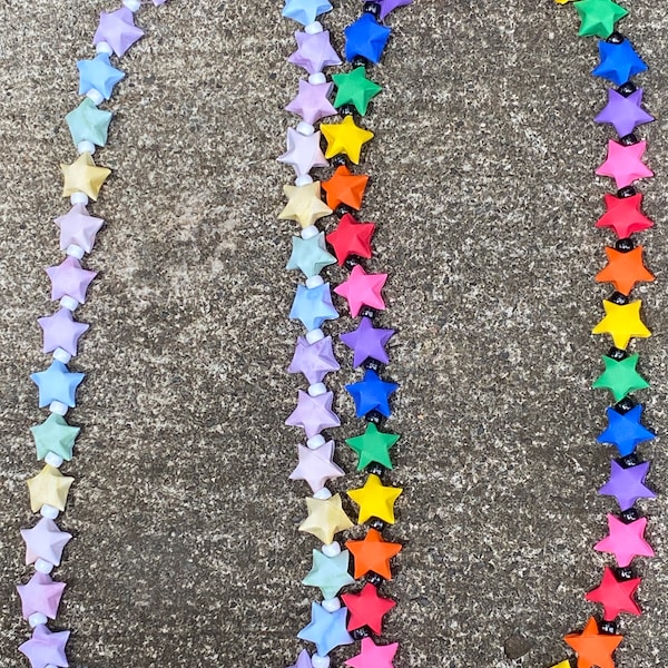 Lucky Puffy Star Lei (Single Strand)