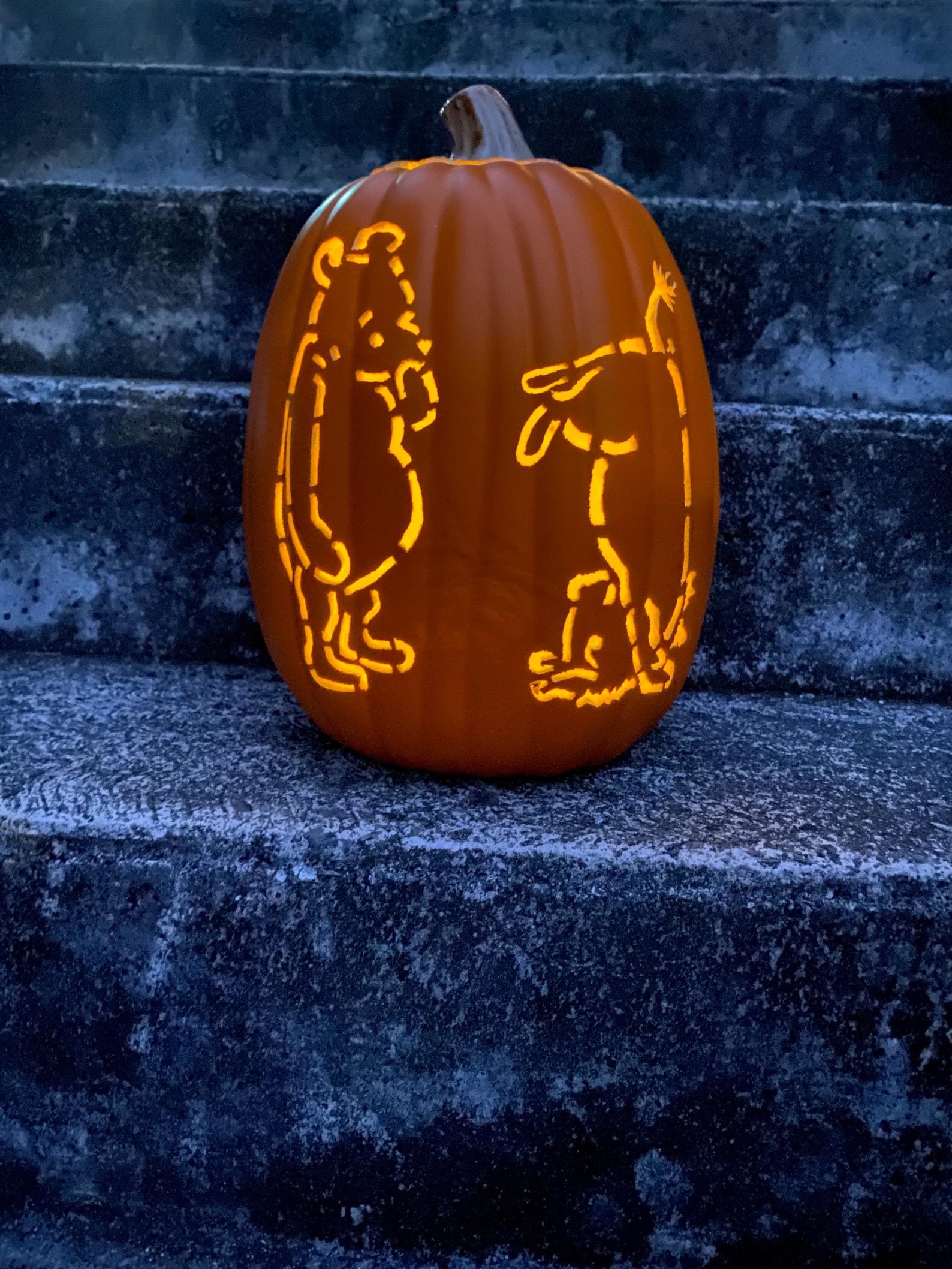 STENCILS Onlyclassic Winnie the Pooh Pumpkin Carving Stencils Etsy