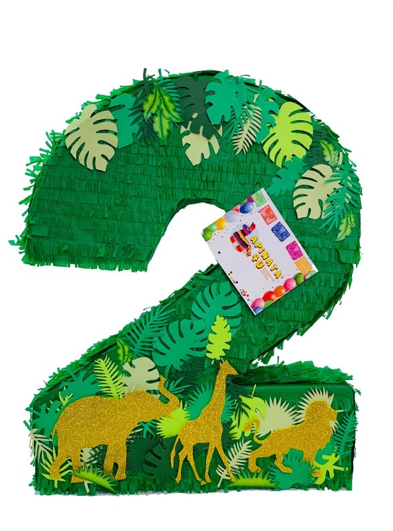 20'' Tall Number Two Safari Theme Pinata Gold Glitter - Etsy 20'' Tall Number Two Safari Theme Pinata Gold Glitter - Etsy