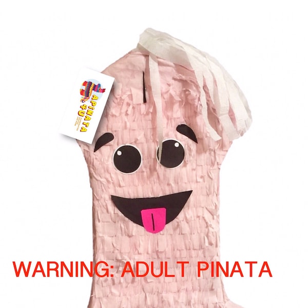 Sale! Ready To Ship! Adult Party Pinata Valentine's Day Pecker 20" Tall Gag Gift Penis Shape Girls Night Out Hen Party Bachelorette Party